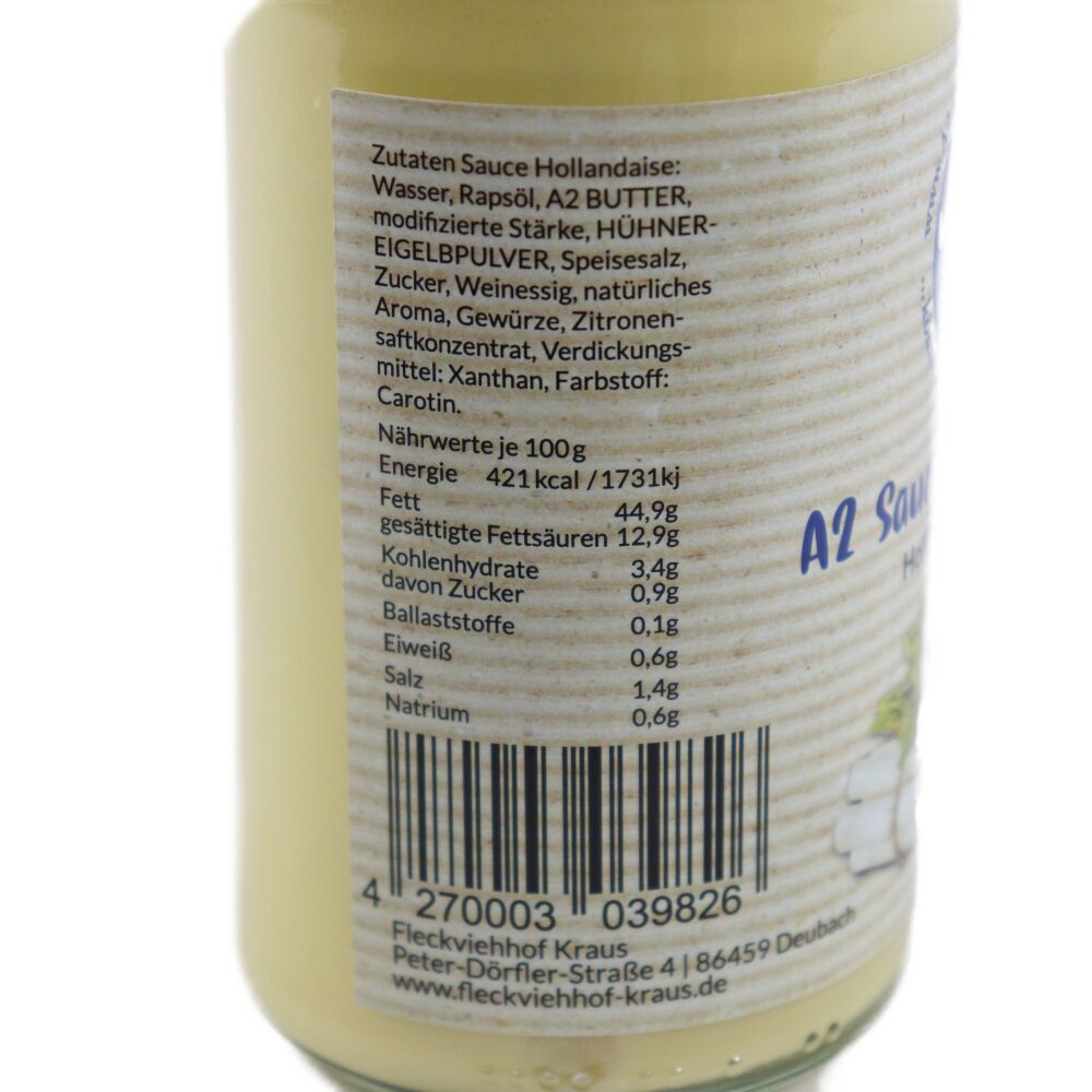 A2 Sauce Hollandaise (250 ml)